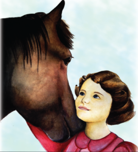 Queen Young with horse